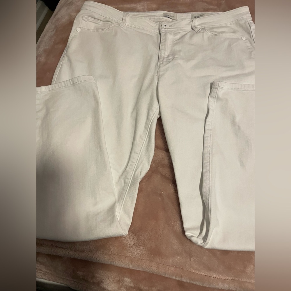 J. Jill White Denim Slim Ankle Pants